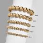 5 Pcs Layer Beads Bracelet for Women Round Beaded Handmade Stretch Bracelet Stack Adjustable Charm Jewelry