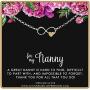 A Charmed Impression Nanny Gifts from Kids for Women • Gift for Nanny Bracelet • Sterling Silver Bracelet • Babysitter Gratitude and Appreciation Jewelry • Best Nanny Ever • Infinity Gold Heart Charm