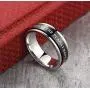 ALEXTINA 7MM Black Stainless Steel Bible Verse Isaiah 41:10 Joshua 1:9 Christian Ring Spinner Wedding Band Size 6 to 12 ALEXTINA 7MM Black Stainless Steel Bible Verse Isaiah 41:10 Joshua 1:9 Christian Ring Spinner Wedding Band Size 6 to 12