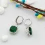 SELOVO Halo Drop Leverback Dangle Earrings Hoop Silver Tone SELOVO Halo Drop Leverback Dangle Earrings Hoop Silver Tone