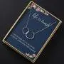 Sympathy Gift Necklace S925 Sterling Silver Two Interlocking Infinity Double Circles life is tough Jewelry Gift For Women Girls Sympathy Gift Necklace S925 Sterling Silver Two Interlocking Infinity Double Circles life is tough Jewelry Gift For Women Girls