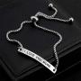 I Love You More Hand Stamped Bracelet Jewelry Gifts for Her Girlfriend Wife Classic Lettering