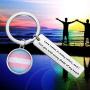 SEIRAA Gay Pride Gift LGBT Keychain Love Comes In Many Colors And I Love You With Every Shade Of My Heart Rainbow Pride Keychain