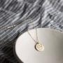 Befettly Hand Gestures Pendant Necklace 14K Gold Plated Personalized Disk Friendship Cute Necklace for Women