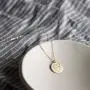Befettly Hand Gestures Pendant Necklace 14K Gold Plated Personalized Disk Friendship Cute Necklace for Women