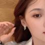Rhinestone Chandelier Tassel Dangle Earrings Dainty Short Fringe Chain Earrings