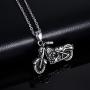 JAJAFOOK Stainless Steel Motorcycle Matching Set Mens Pendant Necklace