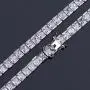JINAO 1 Row AAA All Iced Out Tennis Bling 4-6mm Square Cut Lab Simulated Diamond Bracelet 8'' 7 JINAO 1 Row AAA All Iced Out Tennis Bling 4-6mm Square Cut Lab Simulated Diamond Bracelet 8'' 7