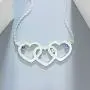 Personalized 3 Hollow Love Hearts Custom Name Birthstone Necklace Meaningful Gifts Jewelry Personalized 3 Hollow Love Hearts Custom Name Birthstone Necklace Meaningful Gifts Jewelry