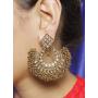 Indian Ethnic Traditional Polki Jhumka/Earring Bollywood Wedding Jewelry for Women