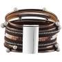 Leather Wrap Bracelet Multilayer Braided Bracelet Boho Cuff Bracelet Tube Handmade Bangle Bohemian Jewelry for Women