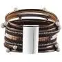 Leather Wrap Bracelet Multilayer Braided Bracelet Boho Cuff Bracelet Tube Handmade Bangle Bohemian Jewelry for Women
