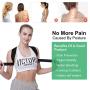 Posture Corrector for Men and Women, Back Brace, Adjustable Back Straightener for Mid, Upper Spine Back Support and Providing Pain Relief from Neck, Shoulder, Clavicle(Universal Fit)