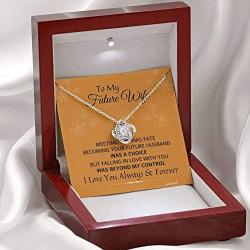 KINDPAW to My Future Wife Love Knot Necklace - Meeting You was Fate