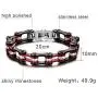 Stainless Steel Motorcycle Bike Biker Link Chain Crystal Rhinestones Bracelets for Women Men Stainless Steel Motorcycle Bike Biker Link Chain Crystal Rhinestones Bracelets for Women Men