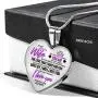 ZXOTTY to My Gorgeous Wife My Everything from Husband Luxury Heart Shape Pendant Necklace for Her Wife Holidays Graduation Birthday Party Proposal