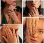 Stainless Steel Rings Set, Womens Plain Band Knuckle Stacking Midi Rings Comfort Fit, Silver/Gold/Rose Gold/Black Tone, Multi Size #4-#12