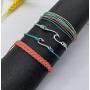 HUASAI String Anklet Bracelets for Women Adjustable Braided Waterproof Beach Anklets Cute Friendship Foot Jewelry