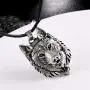 Mson Nordic Pendant Necklace Viking Wolf Head Necklace Punk Jewelry Wolf Head Hip Hop Charm Mson Nordic Pendant Necklace Viking Wolf Head Necklace Punk Jewelry Wolf Head Hip Hop Charm