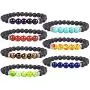 7 Chakra Bracelets Lava Stone Diffuser Bracelet Aromatherapy Essential Oil Bracelet Anxiety Calming Bracelet Meditation Beaded Stretchy Bracelets for Men Women Teens Kids YISSION 7 Chakra Bracelets Lava Stone Diffuser Bracelet Aromatherapy Essential Oil Bracelet Anxiety Calming Bracelet Meditation Beaded Stretchy Bracelets for Men Women Teens Kids YISSION