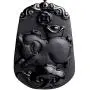 Pure Natural Zodiac Necklace Pendant Made of Obsidian Gemstone Horoscope Animal Sign Amulet Pure Natural Zodiac Necklace Pendant Made of Obsidian Gemstone Horoscope Animal Sign Amulet