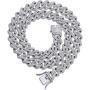 HUAMING 13mm Iced Out Chain Bracelet Necklace Set for Men Women Miami Cuban Link Chain Bracelet 2 Rows CZ Lab Diamond High Polished Gold Plated Hip Hop Chunky Chain Bangle Gold 8.5Inch