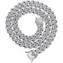 HUAMING 13mm Iced Out Chain Bracelet Necklace Set for Men Women Miami Cuban Link Chain Bracelet 2 Rows CZ Lab Diamond High Polished Gold Plated Hip Hop Chunky Chain Bangle Gold 8.5Inch