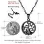 FaithHeart Cremation Urn Necklace, Women Men Stainless Steel/Gold Plated Memento Jewelry, Pet Ashes/Perfume/Pill Keepsake Waterproof Pendant Necklace for Memory- Customize Available