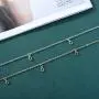Adflyco Boho Long Necklace Crystal Silver Pendant Necklaces Chain Jewelry Adjustable for Women and Girls Adflyco Boho Long Necklace Crystal Silver Pendant Necklaces Chain Jewelry Adjustable for Women and Girls