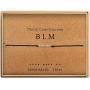 BLM - Black Lives Matter Morse Code Bracelet Beads on Silk Cord Friendship Bracelet Jewelry Gift for Her