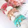 Udalyn 6 Sets Bohemian Stackable Bead Bracelets for Women Men Multilayered Bracelet Set Pendant Charm Stretch Bangles Udalyn 6 Sets Bohemian Stackable Bead Bracelets for Women Men Multilayered Bracelet Set Pendant Charm Stretch Bangles