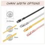 ChainsPro Girls Layered Necklace, Choker, Snake Calvice Chain, Delicate Dainty Jewelry, with Durable Clasp, 3/5MM Width, 12“/15''/18”(Send Gift Box)