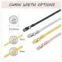 ChainsPro Girls Layered Necklace, Choker, Snake Calvice Chain, Delicate Dainty Jewelry, with Durable Clasp, 3/5MM Width, 12“/15''/18”(Send Gift Box)