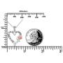 DAOCHONG S925 Sterling Silver Sisters are Flowers from The Same Garden Pendant Necklace or Bangle for Women Sisters Friend