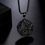 Pentagram Star Powerful Pentacle Necklace 316L Stainless Steel Traditional Seal of Solomon Pendant Tetragrammaton Pentacle Eliphas Levis Pentagra Wicca Punk Retro Jewelry