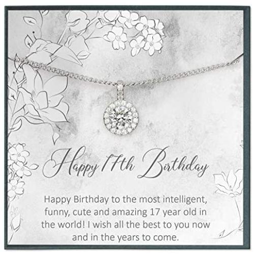 Grace of Pearl Gifts for 17 Year Old Girl Birthday Gifts for 17 Birthday Necklace for 17th Birthday Gifts for Seventeen Girl Birthday Jewelry Gifts for 17 yo Girl