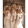 I Cant Tie The Knot Without You Bridesmaid Bangle Rose Gold Bracelets With Card-Set of 1,4,5,6,10