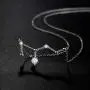 VIKI LYNN 925 Sterling Silver Created Opal Zodiac Necklace