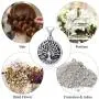 TRISHULA Tree of Life Cremation Locket Necklace for Memorial, Music Note Butterfly/Heart Rose 925 Sterling Silver Urn Jewelry Pendant,Keepsake Charm Pendant Jewelry for Women