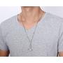 HUANIAN Mens Womens 18K Gold Plated Stainless Steel Industrial Hammer Necklace