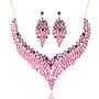LAN PALACE Four Colors Trendy Bridal Jewelry Necklace and Earrings Crystal Jewelry Sets with Gift Box