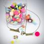 Lux Accessories Partners in Crime Handcuff Hand Cuff Gun BFF Best Friends Forever Matching Necklace Set