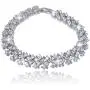 EVER FAITH Womens Round Full Cubic Zirconia Bridal Tennis Bracelet Clear Silver-Tone EVER FAITH Womens Round Full Cubic Zirconia Bridal Tennis Bracelet Clear Silver-Tone