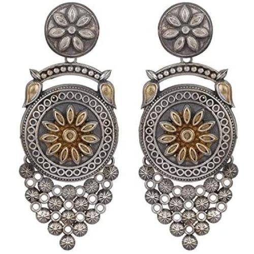 Aheli Bollywood Ethnic Oxidised Earrings Dangler Stylish Traditional Indian Fashion Jewelry for Women, Girls