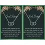 Soul Sister Necklace,BFF Necklace for 2,Two Interlocking Infinity Double Circle Necklace Sister Birthday Gift for Women Girls Soul Sister Necklace,BFF Necklace for 2,Two Interlocking Infinity Double Circle Necklace Sister Birthday Gift for Women Girls