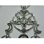 Dark Arts Pendant Necklace Black Magic Symbols Baphomet Lucifer Serpent Pentagram Devil Sigil Talisman Amulet Wiccan Witch