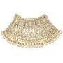 Aheli Ethnic Indian Traditional Bollywood Fashion Kundan Bridal Jewelry Set with Choker Earrings Maang Tikka Hathphool for Women