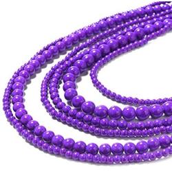 Shop LC Purple Howlite Beads Black Oxidized Silvertone Dangle Drop Earrings Necklace Prom Jewelry Sets Mothers Day Gifts for Women Size 18''