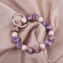 KUIYAI Elastic Functional Beaded Wrist Keychain Bracelet Handsfree Keychain Gift for Her KUIYAI Elastic Functional Beaded Wrist Keychain Bracelet Handsfree Keychain Gift for Her