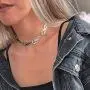 Harajuku Streetwear Flame Necklace for Women Girls Hip Hop Punk Accessory Mens Choker Necklaces Boys Rock Gothic Chain Adjustable Jewelry